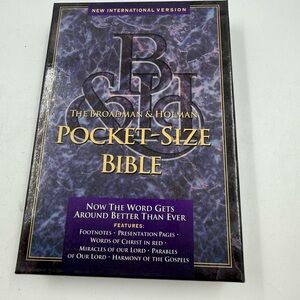 The Broadman & Holman Pocket Bible New International Version Leather Burgundy In